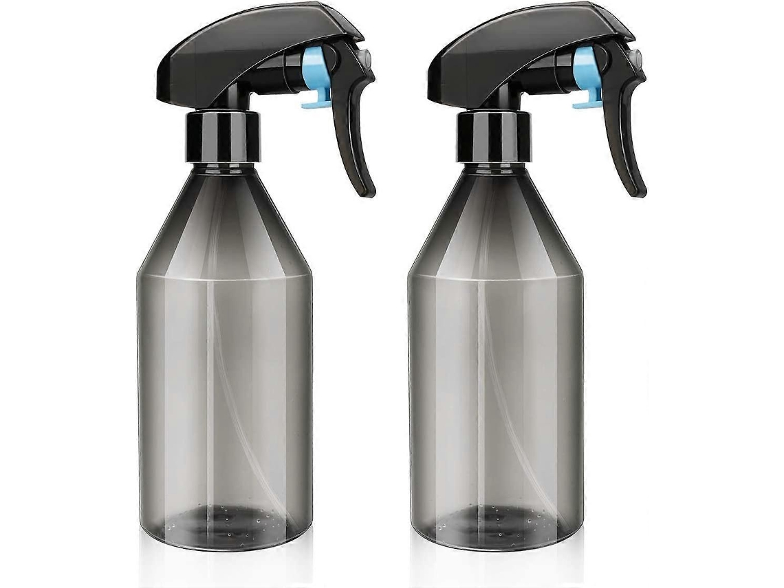 Botellas pulverizadoras de plástico de 300 ml para plantas, cabello, jardinería y limpieza, niebla fina, sin BPA, 2 unidades | Sin marca