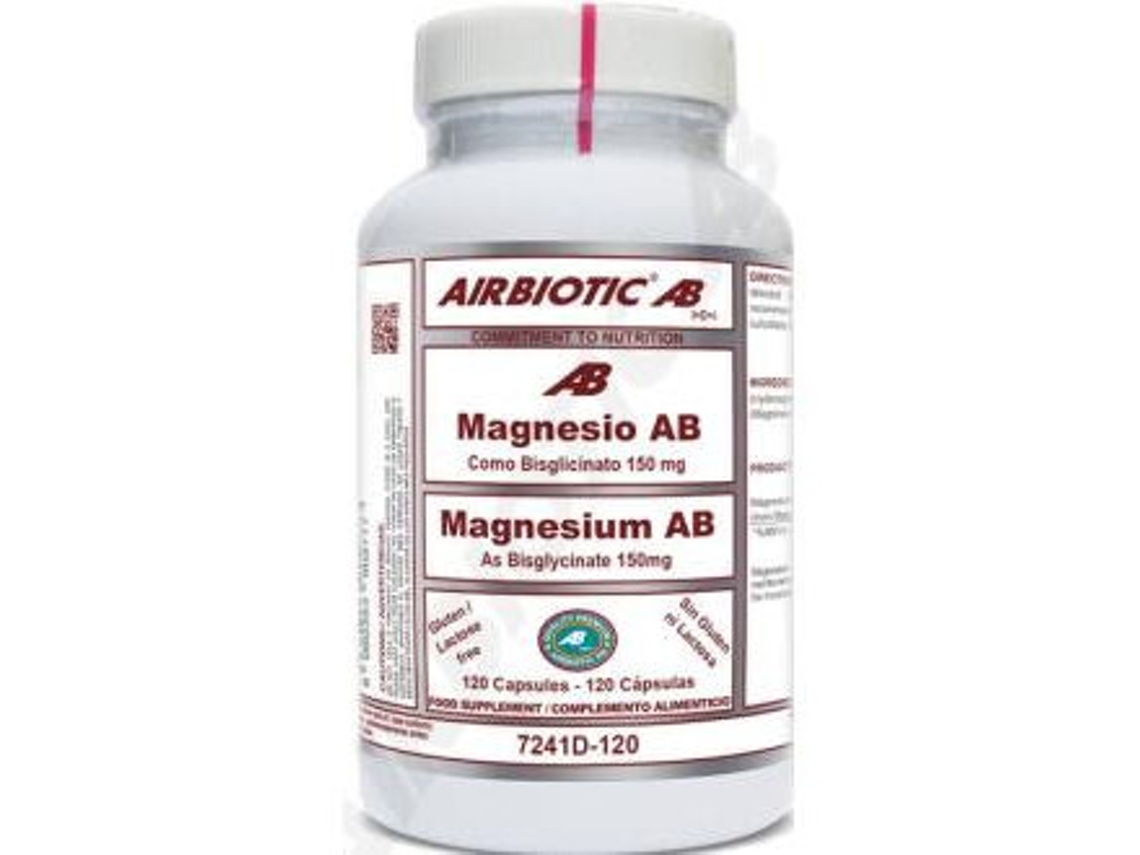 Magnesio Bisglicinato 150 Mg 120 Cápsulas AIRBIOTIC