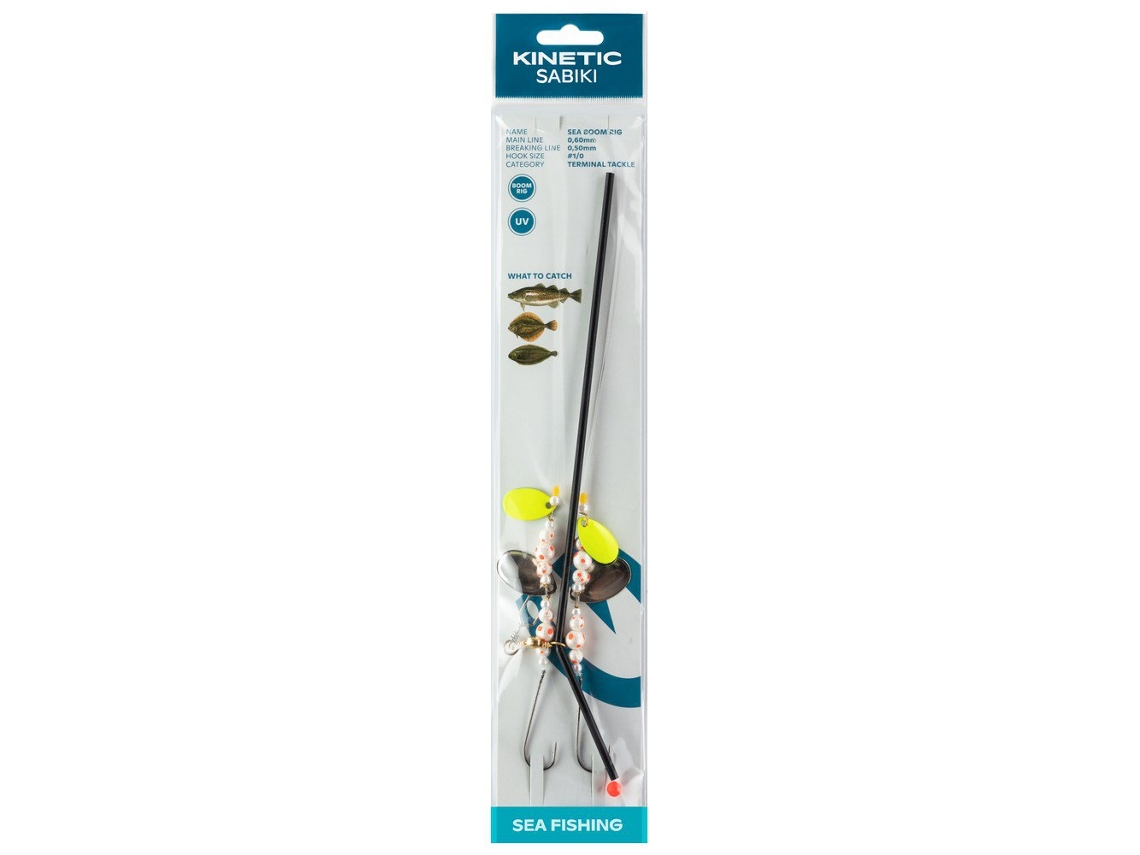 Anzol Montado Sabiki Sea Boom Transparente 1/0Kinetic