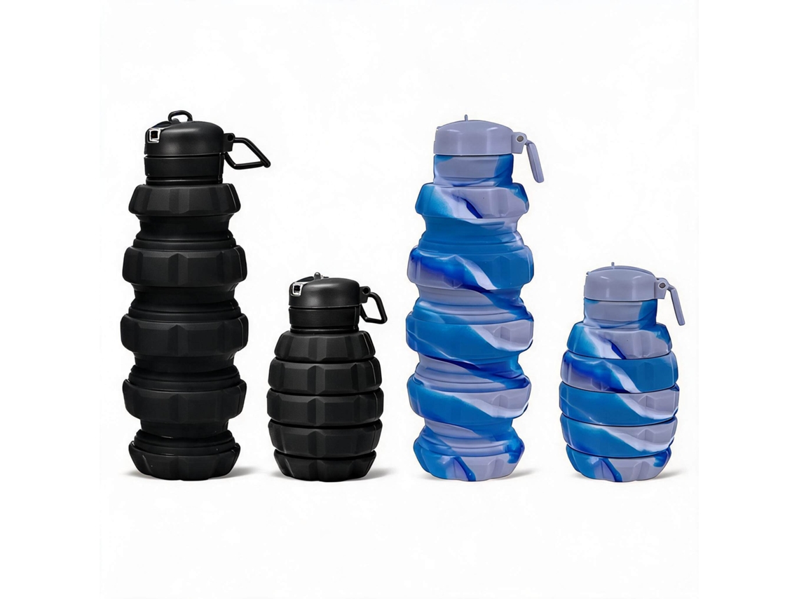 Botella De Agua Plegable Para Actividades Al Aire Libre (2 Unidades) 500 Ml Henten Home