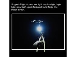 Luz Trasera Recargable Usb Para Bicicleta Con 6 Modos De Iluminación Led Para Bicicletas De Montaña Y De Carretera.