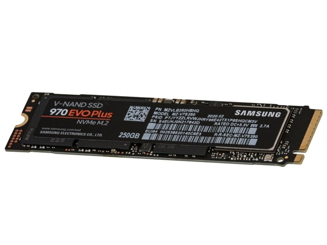 Disco SSD Interno SAMSUNG 970 EVO Plus (250 GB - PCI-Express - 350 MB/s)