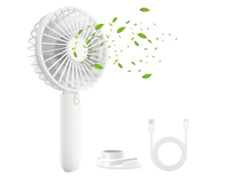 Mini ventilador portátil potente ventilador de escritorio con soporte para teléfono ventilador USB pequeño ventilador portátil de 3 velocidades con...