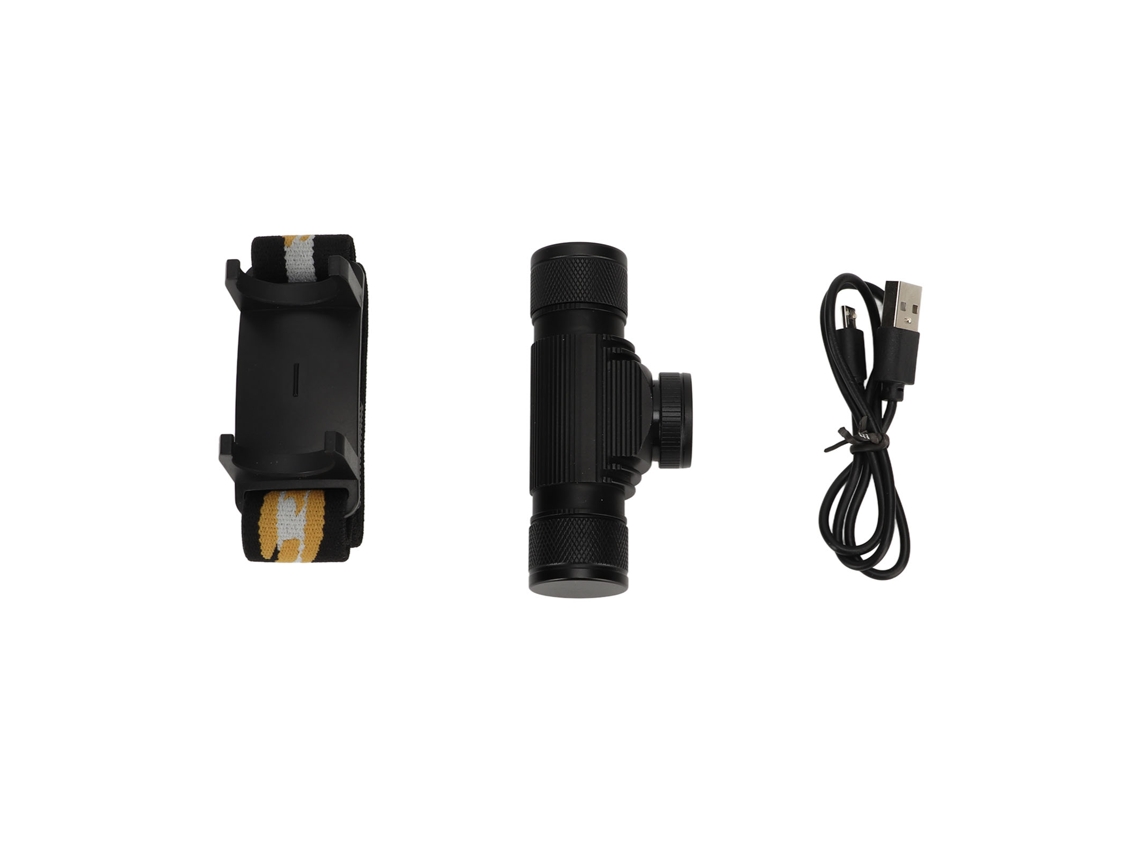 Linterna Frontal Recargable Con 6 Modos De Zoom Giratorio, Resistente Al Agua Para Aventuras Y Senderismo.