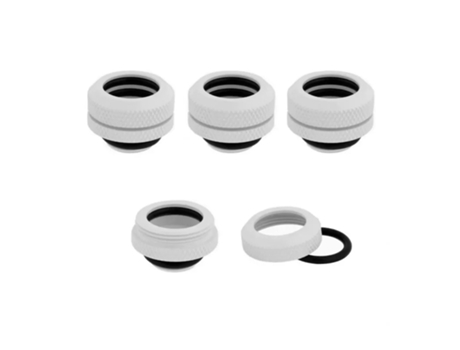 Pack de 4 racores para sistema de refrigeración líquida Corsair Hydro X Series XF Hardline – Blanc