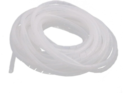 Enrollador De Cables Flexible En Espiral De 12 Mm Para De Computadora - Blanco.