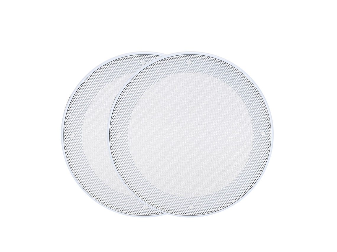2pcs Tampa Protetora De Malha 5 Polegadas Para Alto-falante Carro Decorativa Branca Com Parafusos