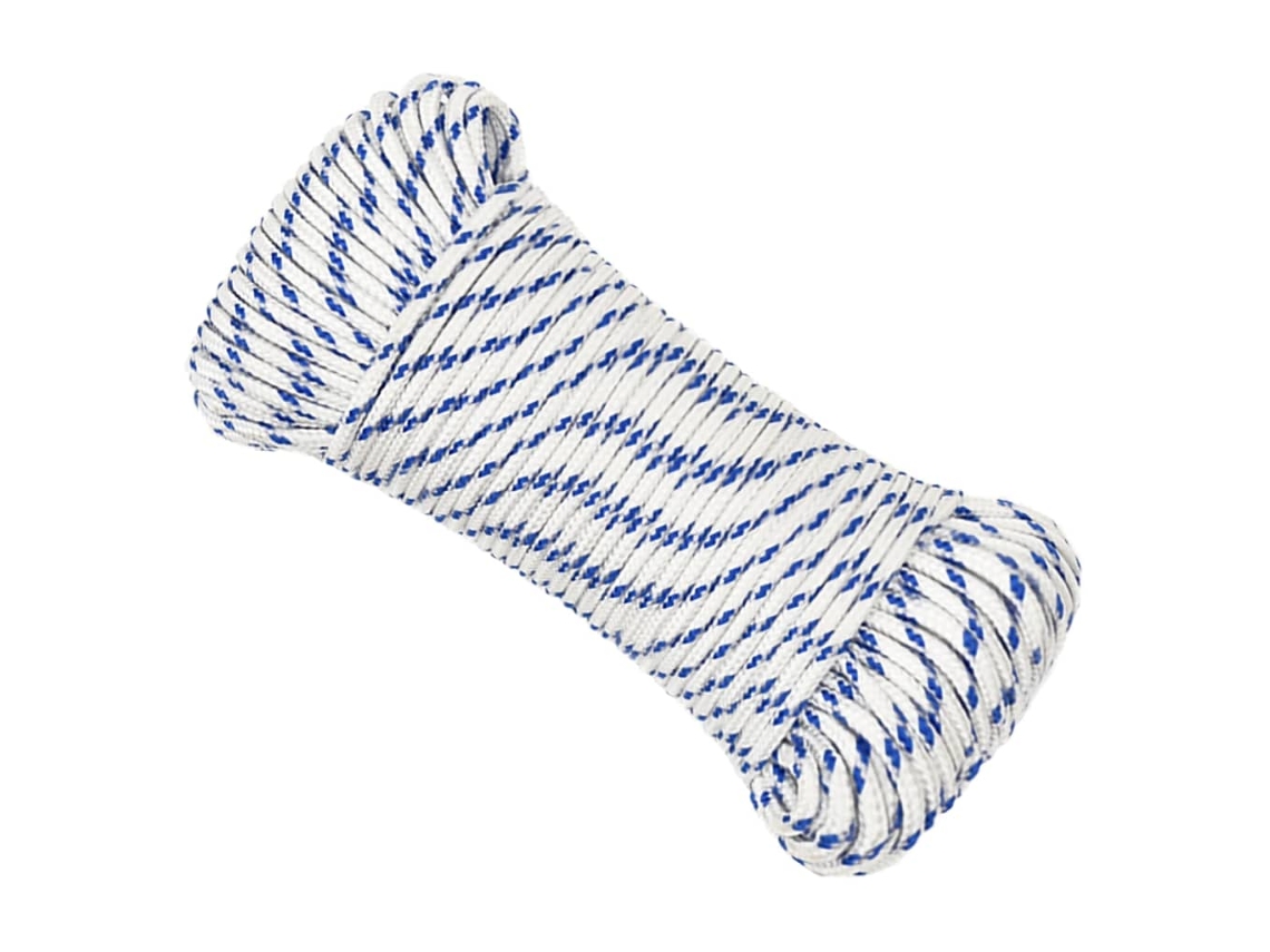 Cuerda para barcos de 4 mm, 100 m, polipropileno blanco HARLANV1