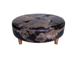 Taburete Negro de MDF y PVC 33*90*90cm Taburete mundo