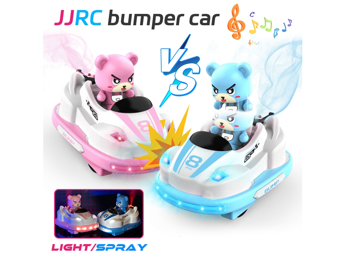 Coche de choque a control remoto Q180 con sonido, luz, spray y música. Interacción competitiva entre padres e hijos. Divertido kart eléctrico. Aeuzwr
