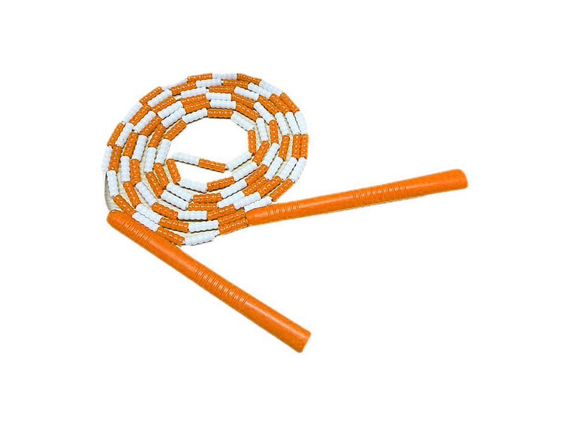 Corda De Pular Plástica Flexível Ajustável Fio Macio Para Treino Em Casa Academia Laranja