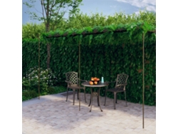 Pérgola De Jardín Marrón Antiguo 6x3x2,5 M Hierro