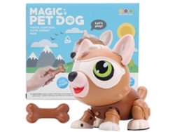 Perro Robot De Juguete Con Control Por Voz, Sensor Inteligente, Multifuncional, Marrón.