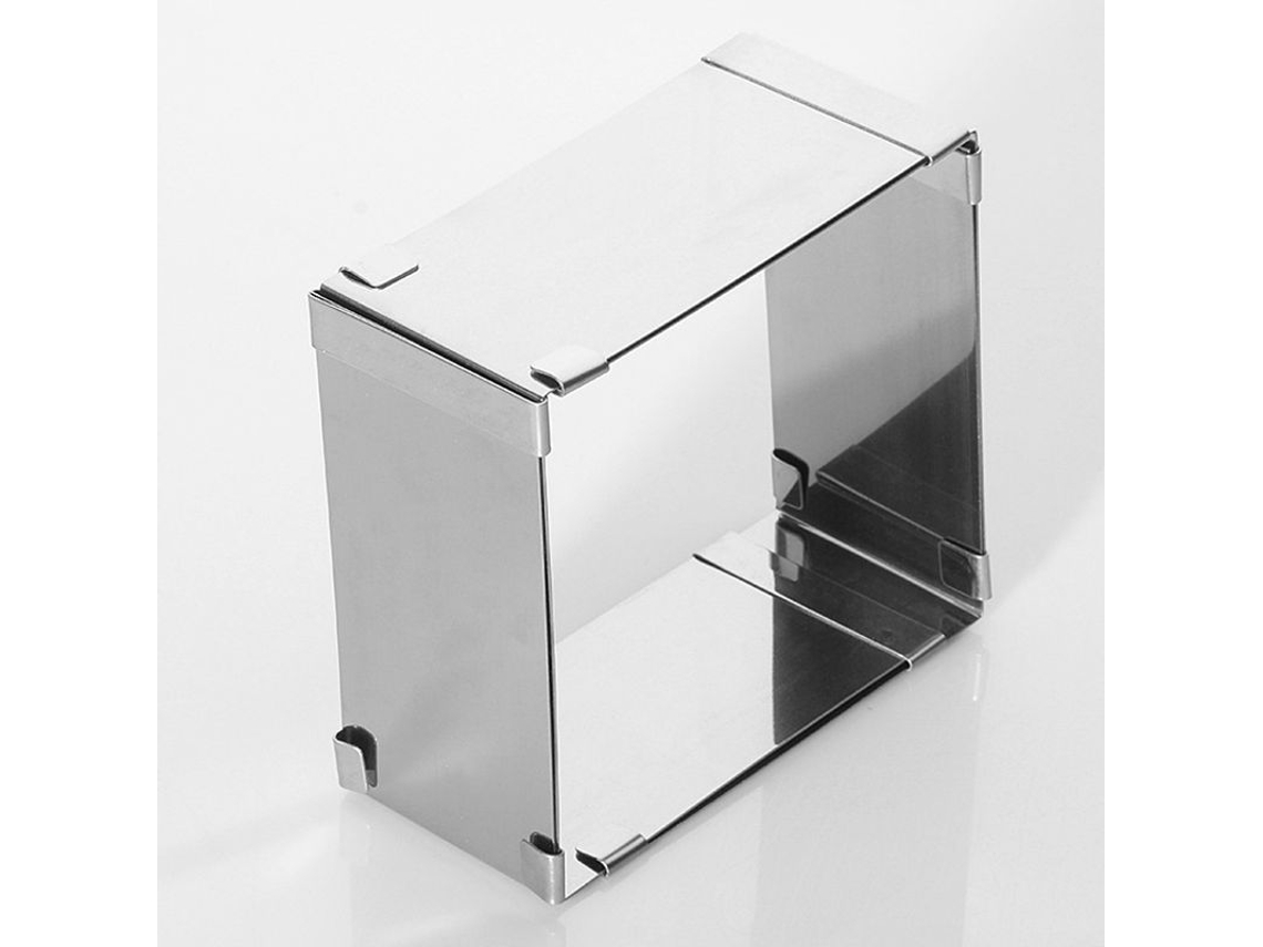 2026-molde Ajustable De Acero Inoxidable Para Pasteles Antiderrame Cuadrado Para Hornear Postres Tarta Mousse