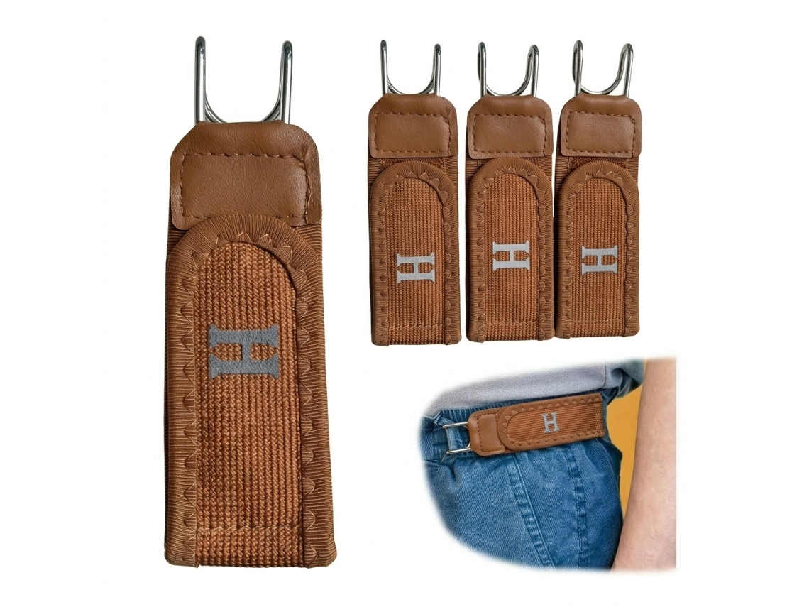 Hebilla De Cinturón Ajustable Y Elástica, 4 Unidades Para Pantalones Vaqueros, Uso Diario Y Casual