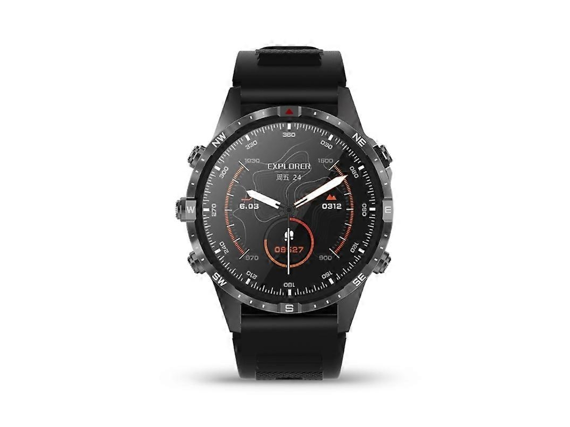 Reloj deportivo GT45 con monitor de frecuencia cardíaca, podómetro y brújula para bicicleta eléctrica.