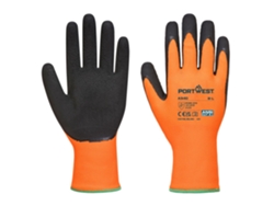 Guante de látex de alta visibilidad Portwest / Naranja y negro / M
