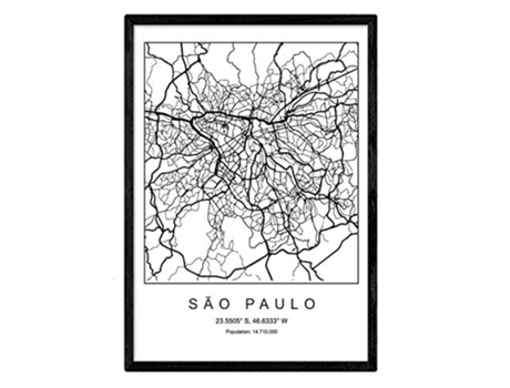 Lámina NACNIC Mapa Sao paulo (A3)