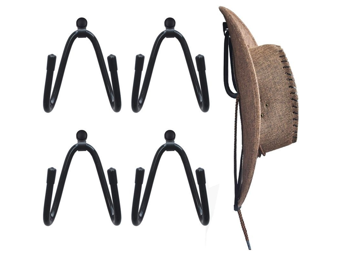 Organizador De Pared Para Sombreros De Vaquero - 4 Unidades (sombrero No Incluido)