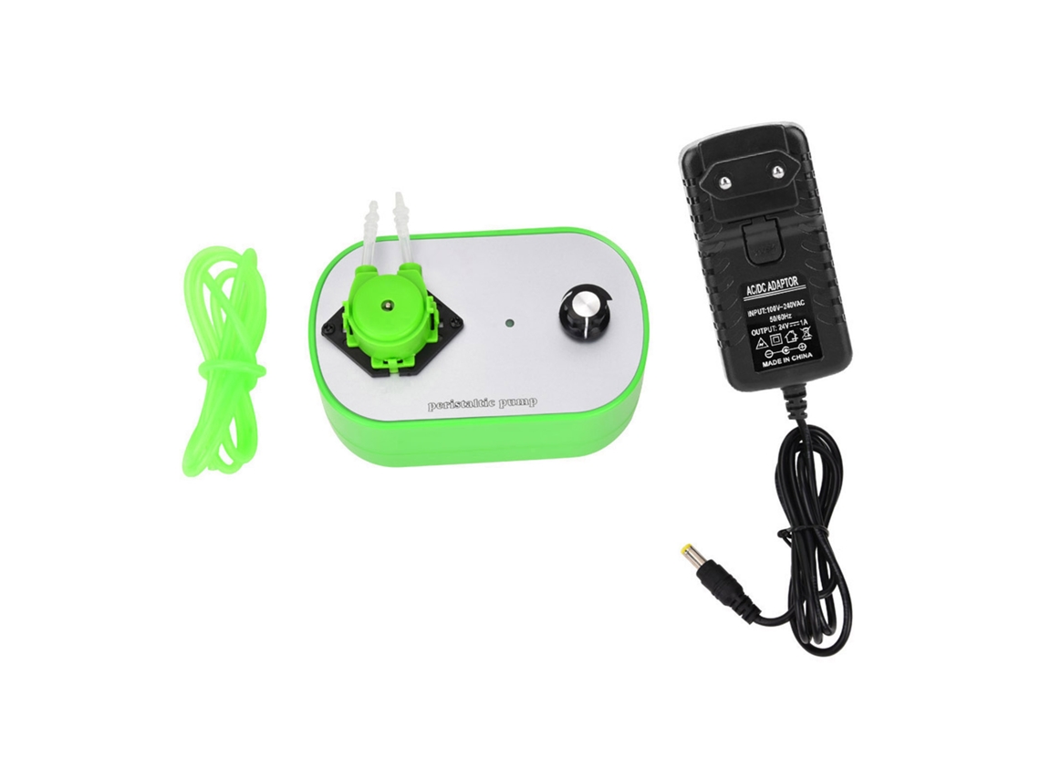 Bomba Peristáltica De Líquidos Ajustable De 19 A 120 Ml/min, 24 V, 1 A, Con Botón Giratorio Y Luz De Advertencia.