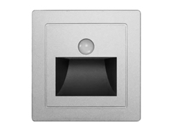 Luminaria LED solar empotrable modelo 2026 con sensor de movimiento, luz blanca cálida de 3000k para terrazas, escaleras, patios, jardines y vallas.