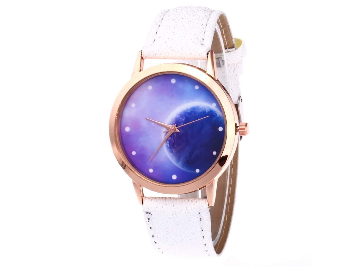 Elegante Reloj De Pulsera De Cuarzo Para Mujer, Estilo Casual Y Moderno (blanco).