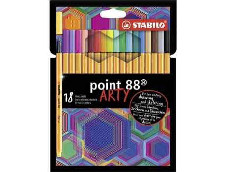 Set de Rotuladores STABILO Point 88 ARTY 0,4 mm (18 Piezas)