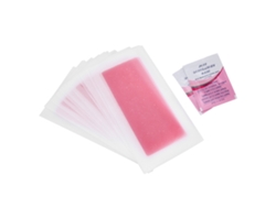 12pcs Cinta De Cera Despilatoria Suave Y Flexible Para Piernas Manos Axilas Sabor Rosa Rojo