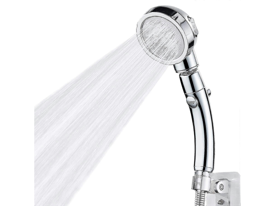 Ducha De Mano De Alta Presión Con Interruptor De Pausa Y 3 Modos Ajustables