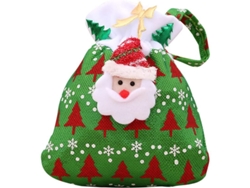 Bolsa De Regalo Navideña De Terciopelo Dorado, Mochila Reutilizable De Papá Noel.