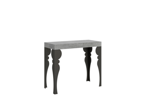 Consolas Paxon Small Extensible hasta 196 cm ITAMOBY (90 x 40 x 77 cm - Paneles de Melamina - Cemento)