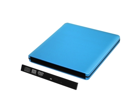 Unidad Óptica de Dvd Externa de Alumínio SLOWMOOSE USB 3.0 Gabinete Sata Ii Azul