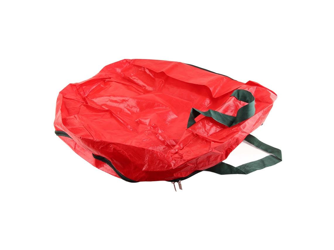 Bolsa de almacenamiento antipolvo para guirnaldas navideñas rojas