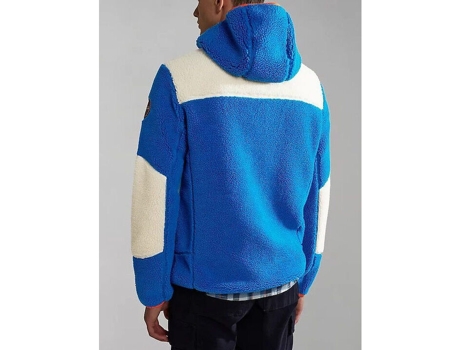 Sudadera con Capucha de Hombre NAPAPIJRI Cremallera Yupik Azul (M)