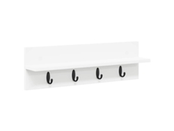 Perchero de pared blanco 60x10,5x18 cm Madera procesada MAISON EXCLUSIVE