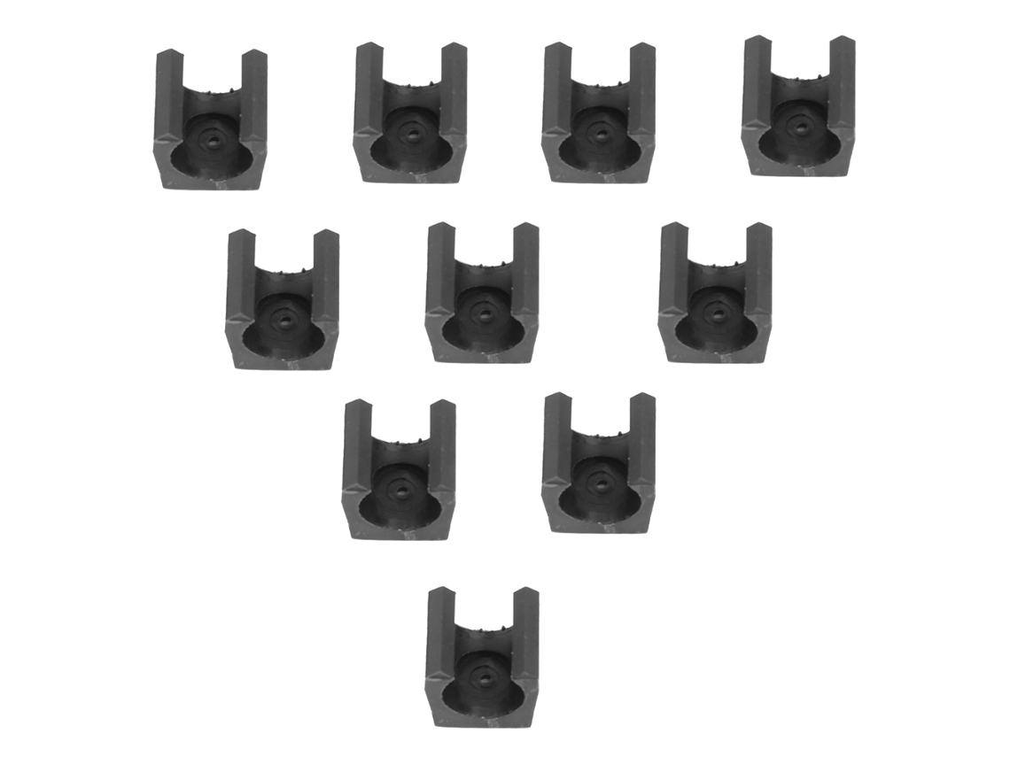 Organizador de cañas de piscina de plástico, minisoporte para cañas, accesorio de almacenamiento, 10 unidades (tamaño mediano)