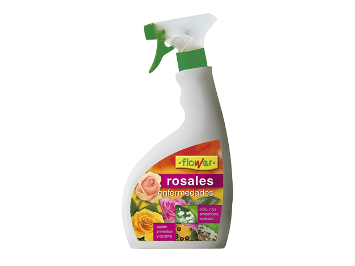 FLOWER Fungicida Especial Enfermedades de Rosales Listo Uso Spray 750 Ml