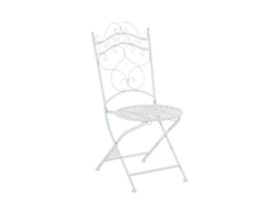 Silla de jardín de hierro Indra blanca Clp
