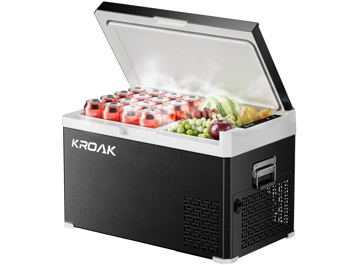 Refrigerador para coche, refrigeración eficiente, diseño de doble zona, 30 L, estándar OEM
