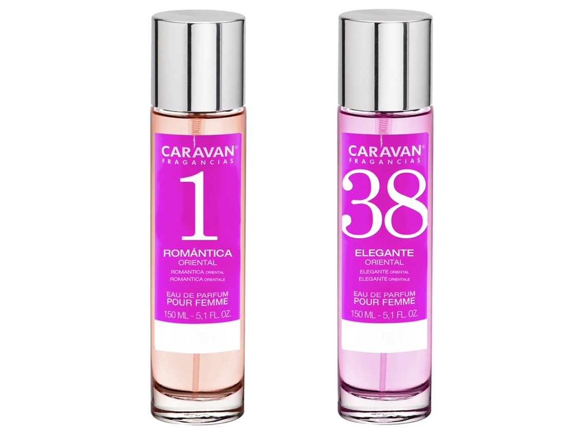 Set de 2 perfumes Caravan para mujer Nº38 y Nº 1