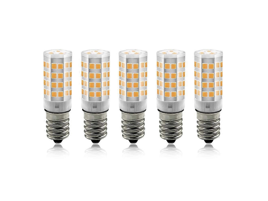 Bombillas LED Rebe E14 de 3 W (paquete de 5), tipo maíz, equivalentes a 30 W, luz blanca cálida de 3000 K, no regulables, clase energética A+.