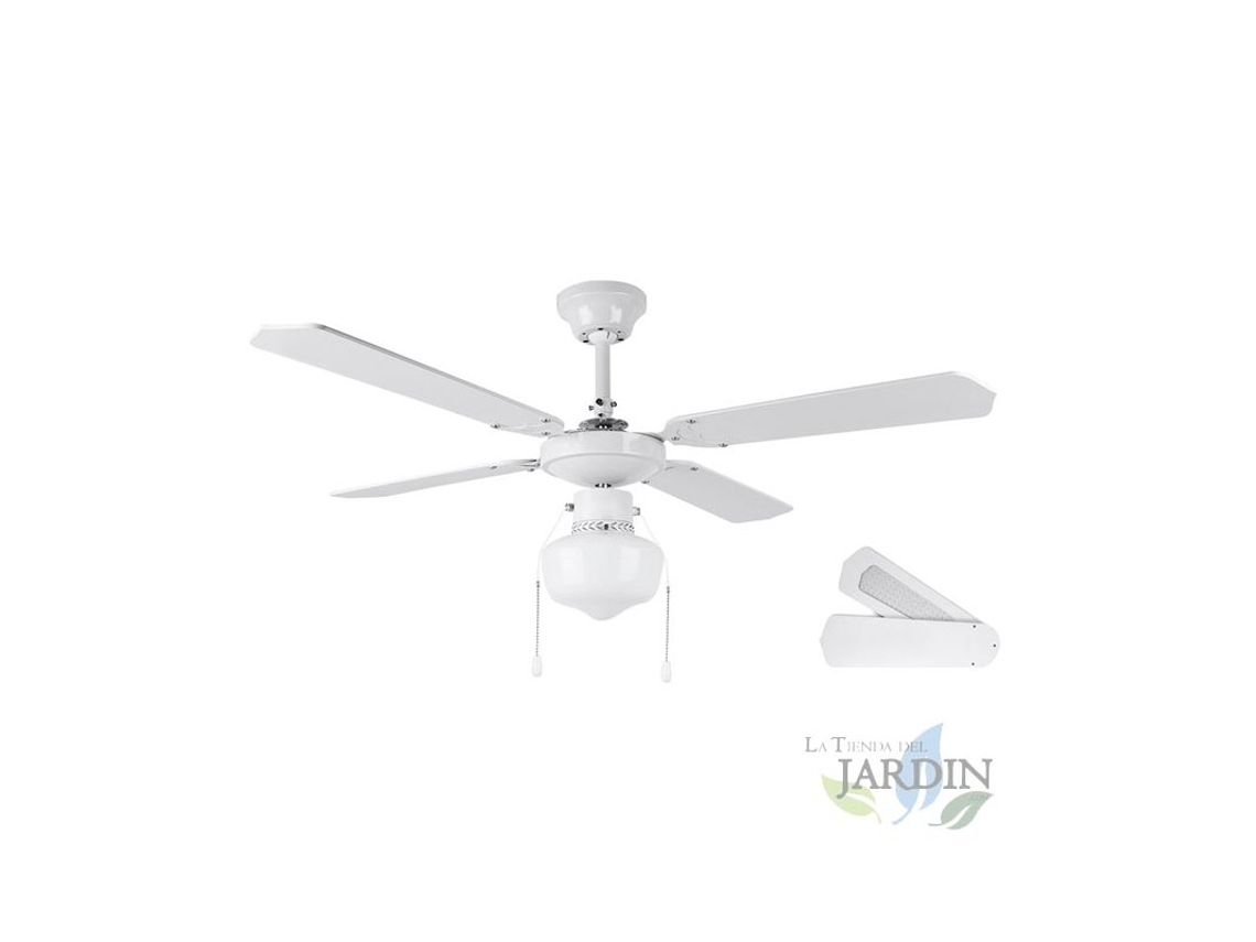 Ventilador de Techo ORBEGOZO 4 Palas Reversibles 3 Velocidades Blanco
