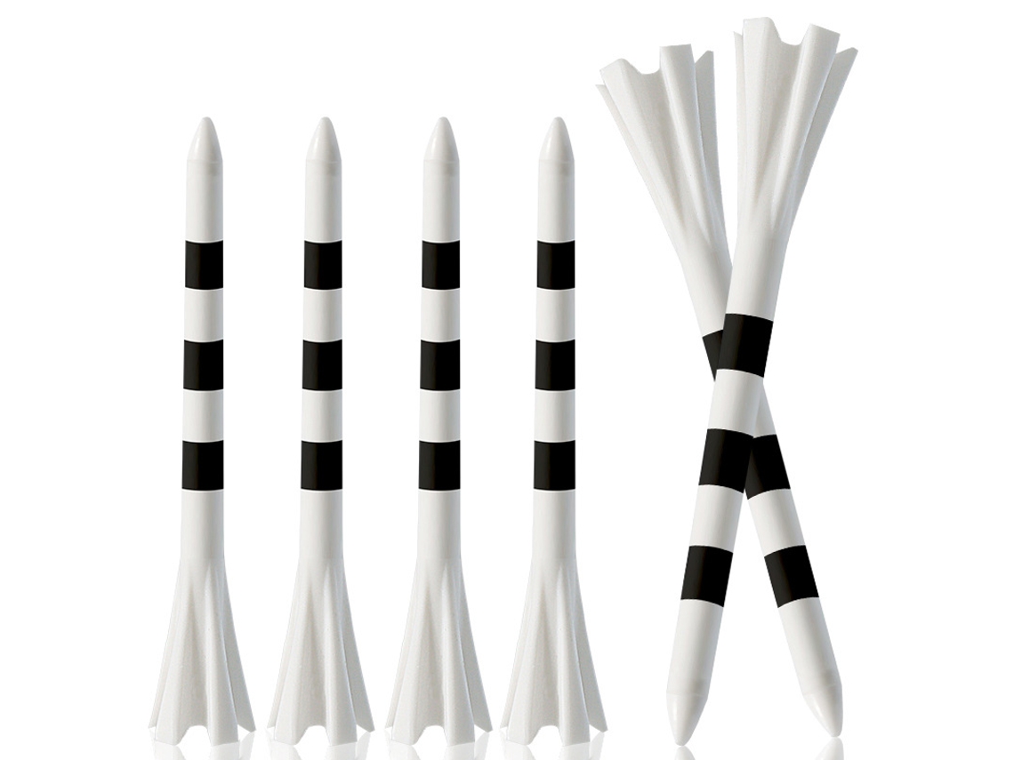 Juego de 50 tees de golf, accesorios para tees de golf negros Digitallab