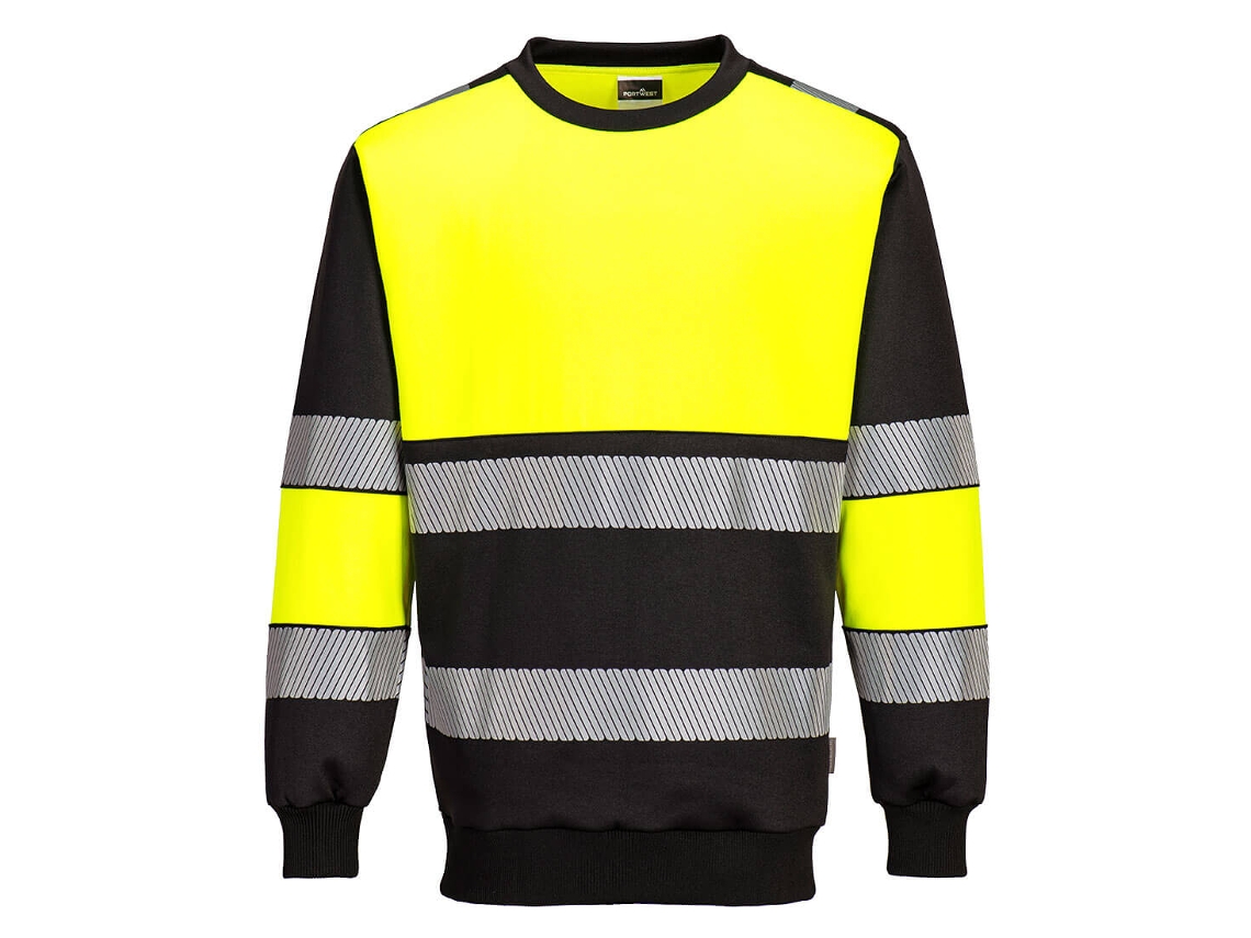 Sudadera Pw3 De Alta Visibilidad - Clase 1 Amarillo Negro / 5xl