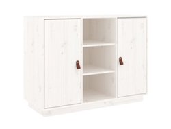 Maison Exclusive - Aparador Madera Maciza De Pino Blanco 100x40x75 Cm