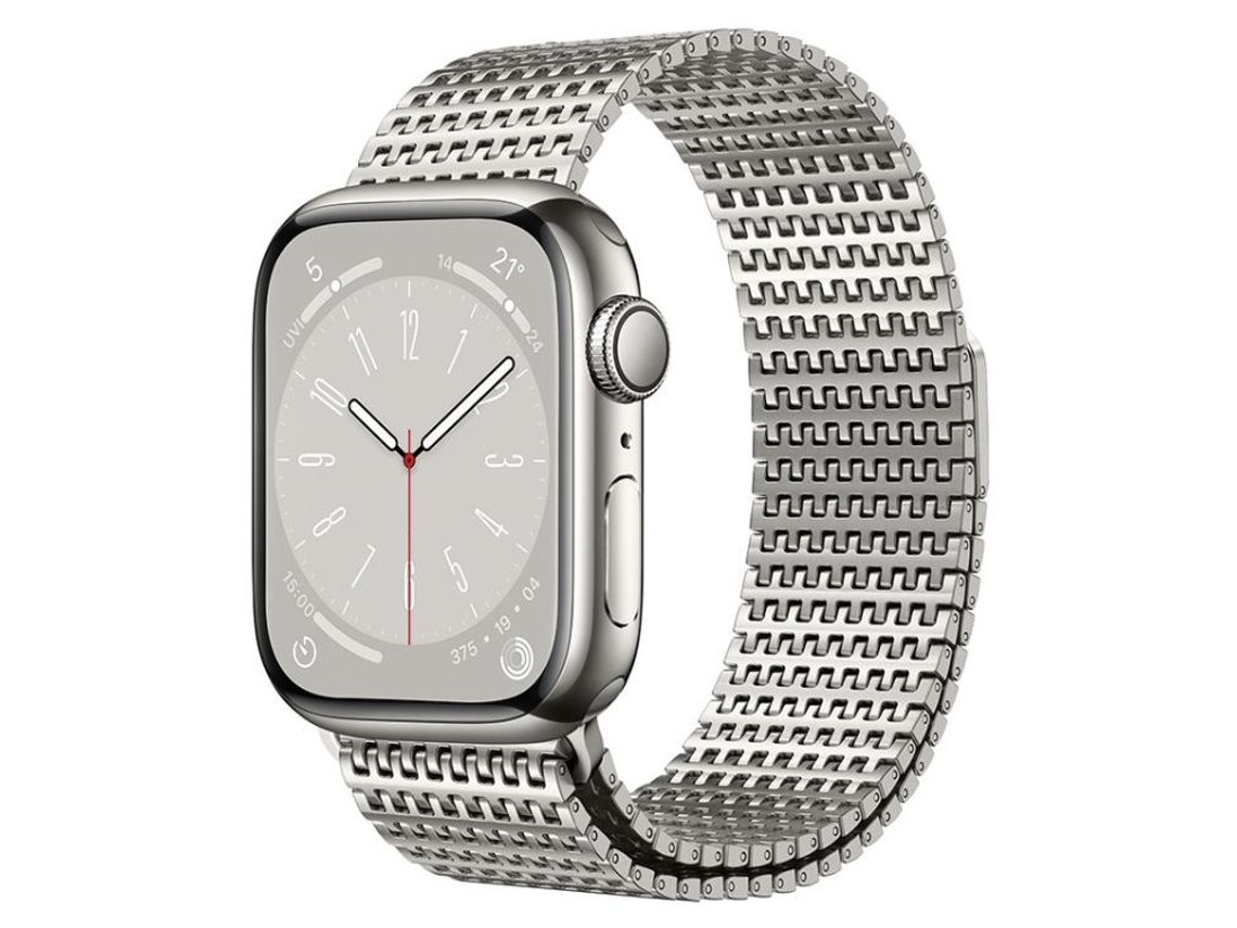 Correa para Apple Watch de 46/49/45/44 mm - Malla milanesa magnética con pasador de seguridad