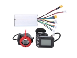 Juego de accesorios de controlador de bicicleta eléctrica de fibra de carbono de 5 pulgadas, controlador de acelerador de freno-Fas