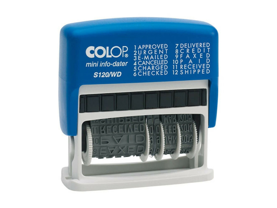 Sello COLOP 105001 Azul Blanco Negro