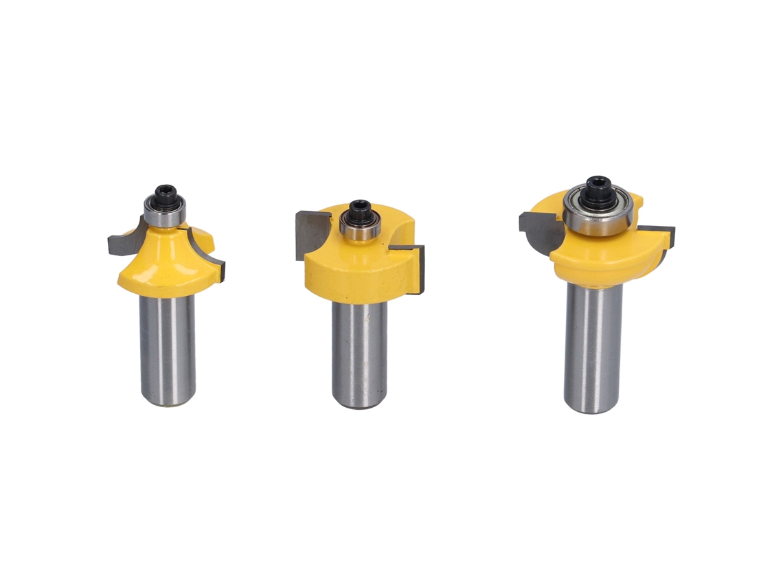 Conjunto De Brocas Router Para Porta Shaker 1/2 Polegada Aço 45 Anti-rebote Durável Rustproof