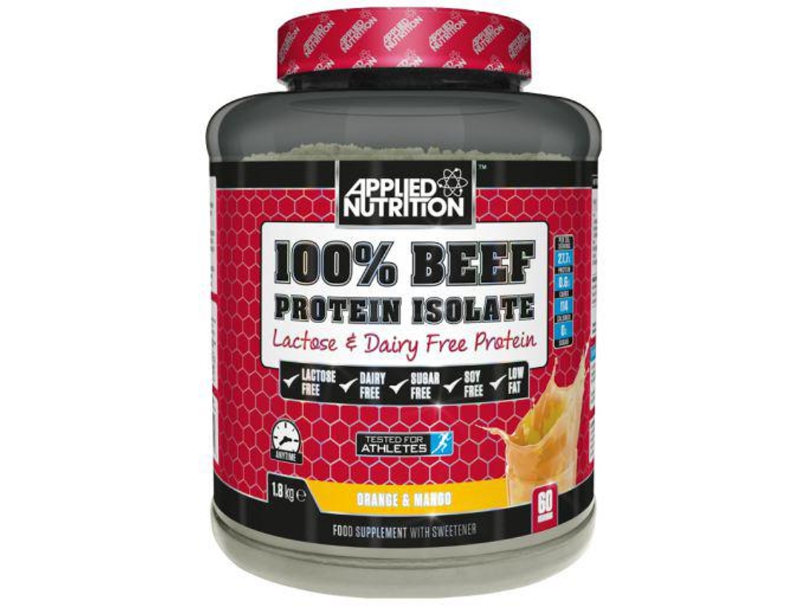 Complemento Alimentar APPLIED NUTRITION Applied Nutrition 100% Beef Isolate 1800 Gr Laranja E Manga